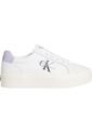 Tenis Blanco De Plataforma De Cuero Calvin Klein de Calvin Klein