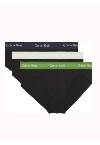 Pack Negro De 3 Slips - Cotton Stretch Wicking Calvin Klein Calvin Klein