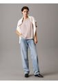 Camiseta Beige Holgada Con Monograma Calvin Klein de Calvin Klein