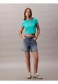 Camiseta Verde Ajustada Con Monograma Calvin Klein de Calvin Klein