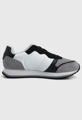 Tenis Lifestyle Blanco-Negro-Gris Calvin Klein