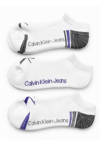 Paquete De 3 Pares De Medias Con Logo Y Diseño Mujer Blanco Calvin Klein