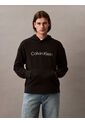 Buzo Negro Con Capota De Felpa Con Logo Estándar Calvin Klein de Calvin Klein