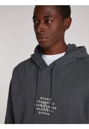 Buzo Gris Graphic Stamp Nyc Calvin Klein