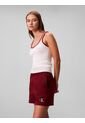 Pantalonetas Rojo De Felpa Francesa Con Logo Monograma Calvin Klein de Calvin Klein