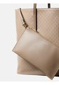 Bolso Beige Tote Con Logo Monograma Con Bolsito Calvin Klein de Calvin Klein