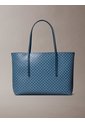 Bolso Azul Tote Pequeño Con Logo Monograma Con Bolsito Calvin Klein de Calvin Klein