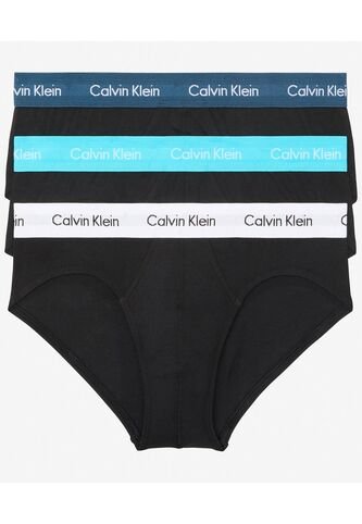 3 Pack De Hip Brief Negro Slips - Cotton Stretch Calvin Klein Calvin Klein