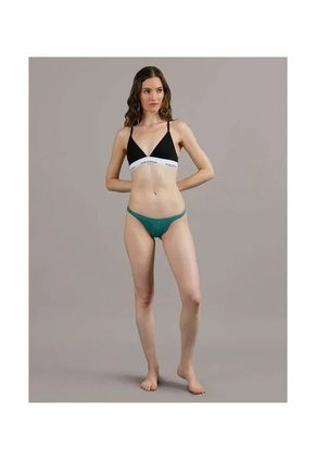 Tanga Celeste De Encaje - Modern Logo With Lace Calvin Klein