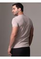 Camiseta Gris Con Logo Institutional Bicolor Calvin Klein de Calvin Klein