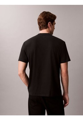 Camiseta Negra Con Gráfico De Logo Calvin Klein
