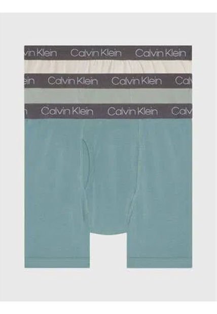 Pack Multicolor De 3 Bóxers Brief Para Niño Calvin Klein