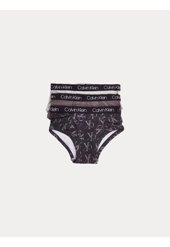 Pack Gris De 3 Calzoncillos Para Niño Calvin Klein Calvin Klein
