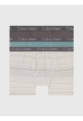 Pack Multicolor De 3 Bóxers Brief Para Niño Calvin Klein