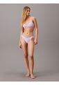 Partes Morado Inferior De Bikini Tipo Brasileña - CK Monogram Texture Calvin Klein de Calvin Klein