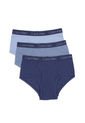 Pack Azul De 3 Calzoncillos Para Niño Calvin Klein de Calvin Klein