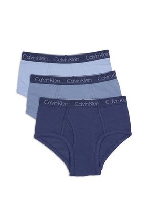Pack Azul De 3 Calzoncillos Para Niño Calvin Klein
