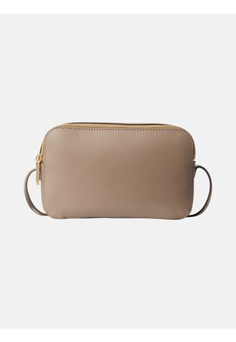 Bolso Beige Cruzado Con Logo En Lámina Metálica Calvin Klein Calvin Klein