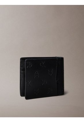 Billetera Negra De Cuero Calvin Klein