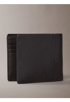 Billetera Negra De Cuero Calvin Klein