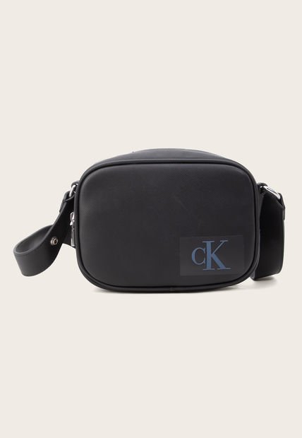 Bolso Manos Libres Negro-Azul-Plateado Calvin Klein