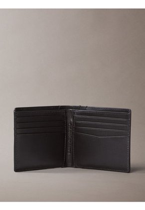 Billetera Negra De Cuero Calvin Klein