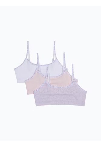 Paquete Lila Niña Lila De 3 Bralette Con Logotipo Calvin Klein Calvin Klein