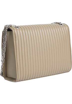 Bolso Beige Con Solapa Acolchado Calvin Klein