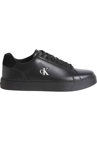 Tenis Negro Classic De Corte Bajo En Cuero Calvin Klein Calvin Klein