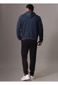 Buzo Azul Deportivo Con Cremallera Y Capota Calvin Klein de Calvin Klein