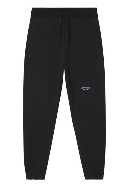 Pantalón De Chándal De Algodón Orgánico Negro Calvin Klein