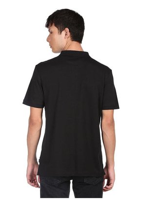 Polo Negro Liquid Touch Con Logo Calvin Klein