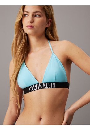 Parte Celeste De Arriba De Bikini De Triángulo - Intense Power Calvin Klein
