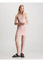 Vestido Rosado De Punto Milano Con Recortes Calvin Klein de Calvin Klein
