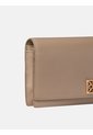 Billetera Beige Plegada De Cuero Con Logo Monograma Emblemático Calvin Klein de Calvin Klein