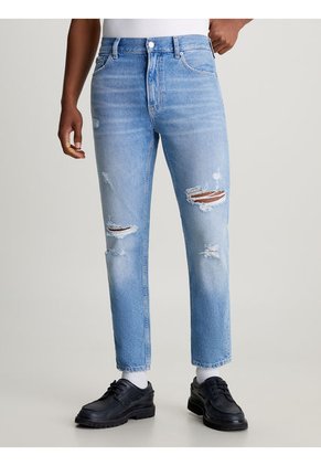 Dad Jeans Con Rotos Calvin Klein