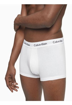 3 Pack De Boxer Blancos En Algodón Low Rise Trunk Calvin Klein
