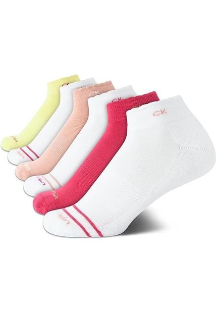 Paquete De 6 Medias Con Borde Festoneado Para Niños Calvin Klein