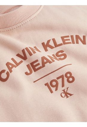 Saco Cropped Universitaria Con Logo Mujer Rosado Calvin Klein