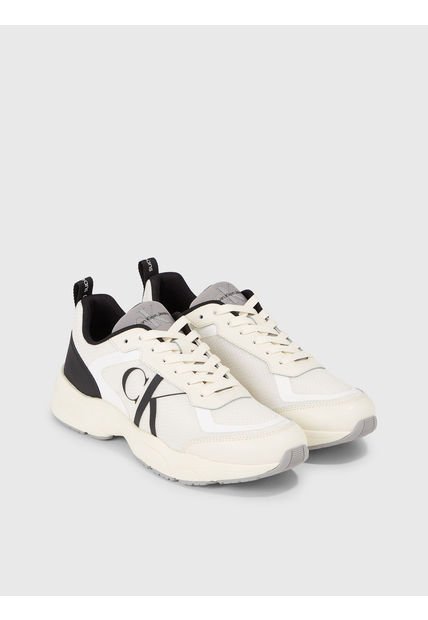 Tenis Blanco Retro Con Logo Para Hombre Calvin Klein