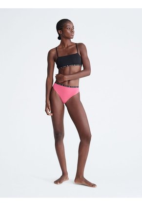 Pantie Rosada Tipo Tanga Con Logo Para Mujer Calvin Klein