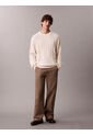 Saco Blanco Tejido De Algodón Con Cuello Redondo Calvin Klein de Calvin Klein