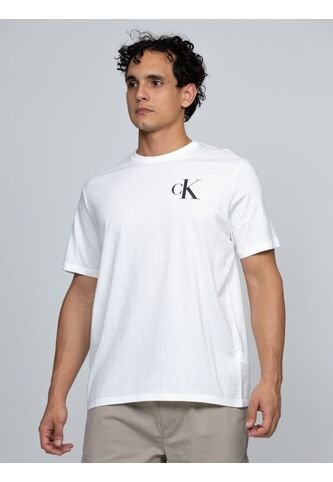 Camiseta Blanca Con Monograma 30s Calvin Klein Calvin Klein