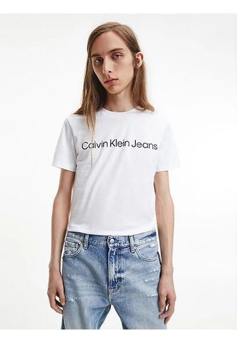 Camiseta Con El Logo Hombre Blanco Calvin Klein Calvin Klein