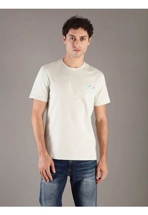 Camiseta Verde Con Logo Calvin Klein