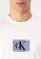 Camiseta Blanca Sport Con Mini Monograma Calvin Klein de Calvin Klein