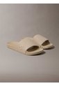 Sandalias Beige Slide Con Monograma Calvin Klein de Calvin Klein