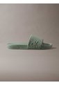Sandalias Verde Slide Con Monograma Calvin Klein de Calvin Klein