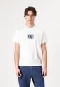 Camiseta Blanca Sport Con Mini Monograma Calvin Klein de Calvin Klein