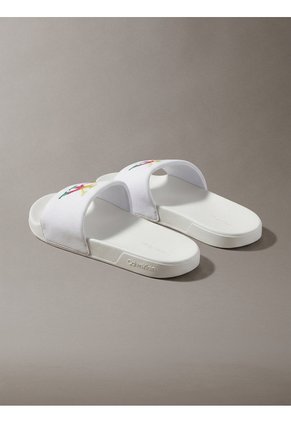 Sandalias Blanco Essential Slide Pride Calvin Klein